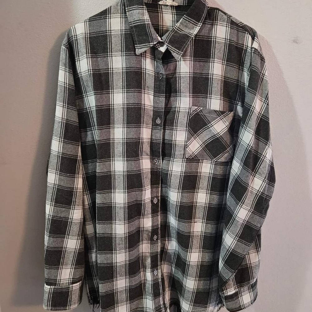 La Miel Frayed Vintage Wash Flannel